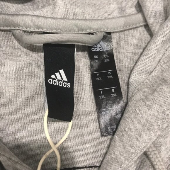 ADIDAS Hoodie Medium Grey Heather - Picture 4 of 6